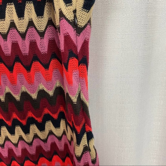 Calvin Klein Black&Red Zig Zag Print Sweater Dress Sz.10 - Picture 7 of 14